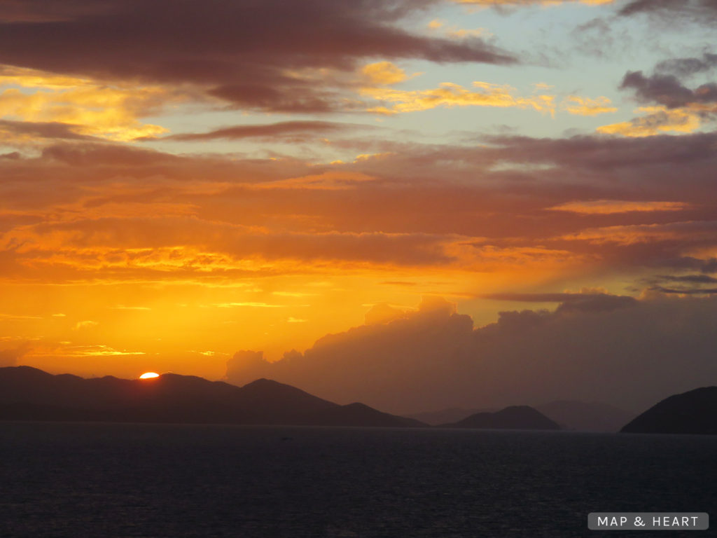 Tortola sunset