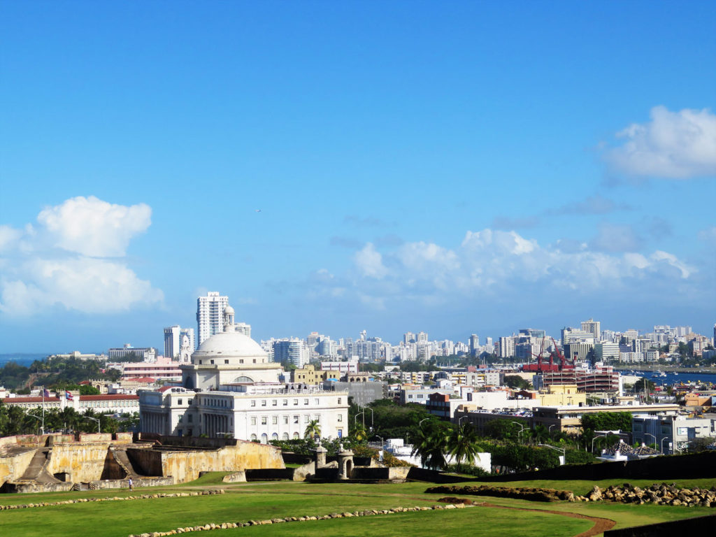 San Juan skyline from San Cristobal Fort