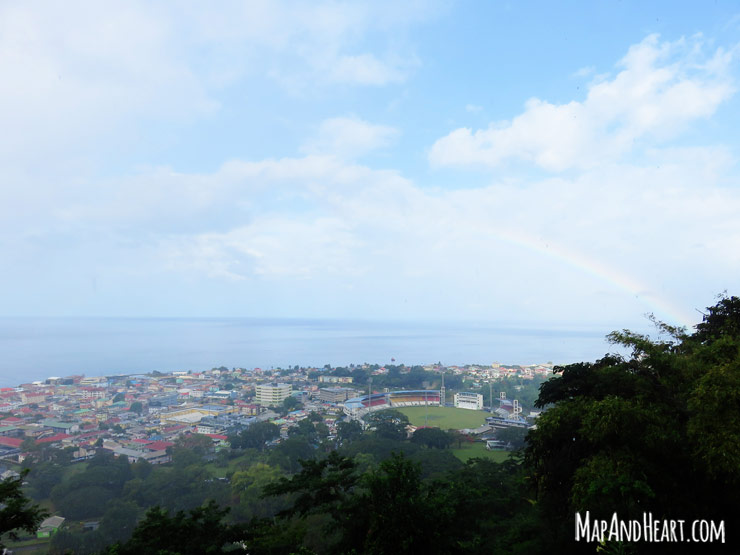 Rainbow view from Morne Bruce, Dominica