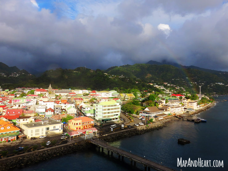 Rainbow over Roseau, Dominica