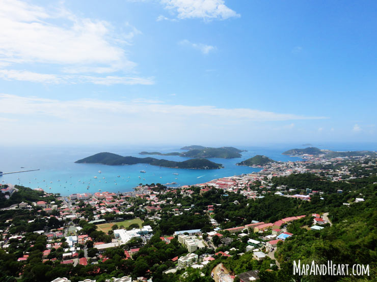 View from Skyline Drive Overlook, St. Thomas