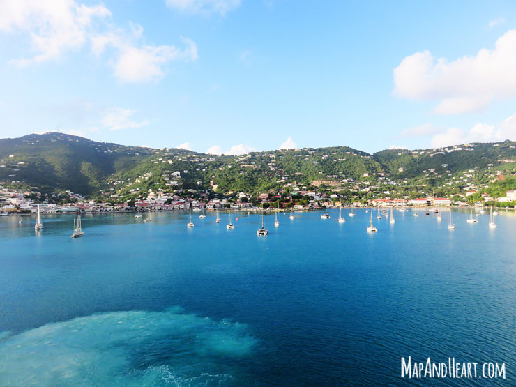 Cruising away from Charlotte Amalie, St. Thomas