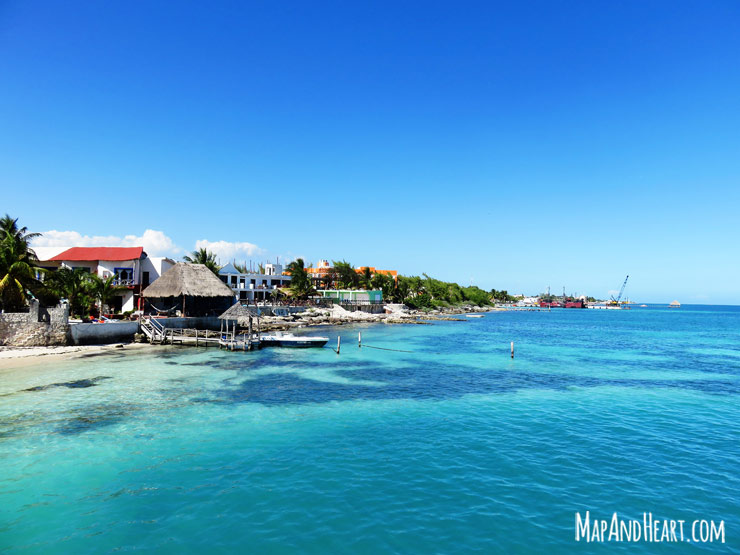 Arriving at Isla Mujeres by ferry